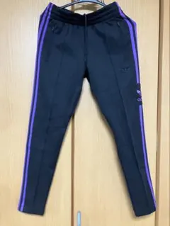 adidas ジョガーパンツ ブラック/パープル