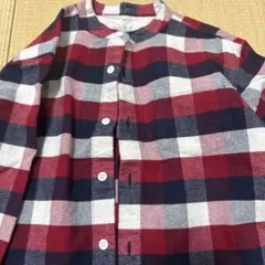 コットンシャツ　ネルシャツ風　130