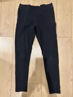 ユニクロ　ウルトラストレッチリブレギンスパンツ　L 黒