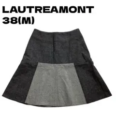 LAUTREAMONT フレアスカート M グレー きれいめ カジュアルのサムネイル