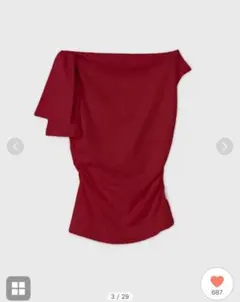 ASYMMETRY RIBBON TOPS/アシンメトリーリボントップスのサムネイル