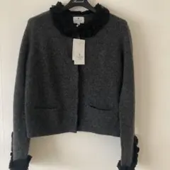 LANVIN en Bleu ランバン フリルオパールカーディガン38