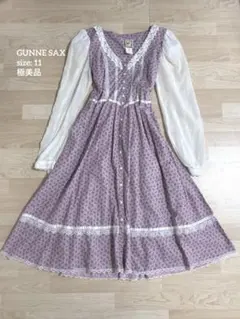 70s GUNNE SAX ロングスリーブワンピースのサムネイル