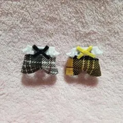 赤ちゃん　チェック柄お洋服2着セット②　ハンドメイド