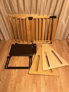 【部品欠品あり】日本育児　木製パーテーションflex-w