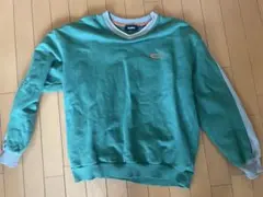 XLARGE グリーン グレーライン トレーナー S