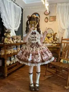 British Dreams ジャンパースカートL ショート丈 華ロリ ロリータ