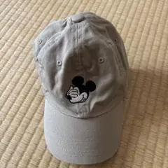 ミッキーマウス ベージュキャップ