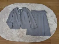 美品■NATURAL BEAUTY ■洗える・ストレッチ　スカートスーツ■ｌ