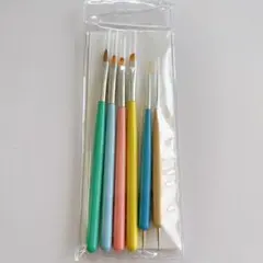 ネイル ペン マニキュア ６本セット カラーリング ブラシ アート ブラシ