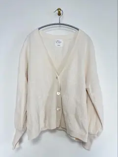 定価19800円　サロンアダムエロペ　creamy cotton カーディガン