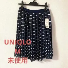 【未使用】　ユニクロ シフォンプリーツプリント スカート