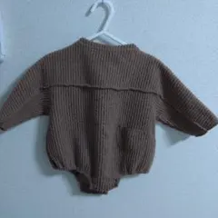 中古品　ブラウン ロンパース