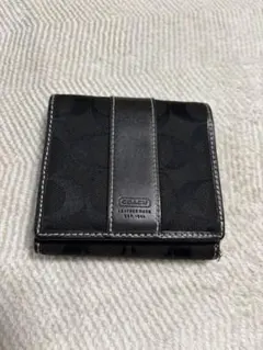 COACH ブラック 二つ折り財布
