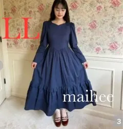 フリル ロングワンピース