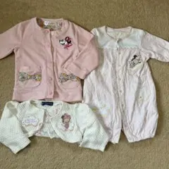 ディズニーリゾート　ミニー　カバーオール　カーディガン　ボレロ　セット