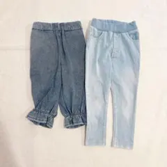 デニムパンツ 2点セット