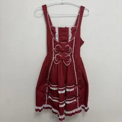 フロントあきフリルジャンパースカート　プラスサイズ　メタモルフォーゼのサムネイル