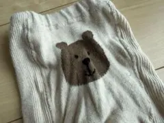 ギャップ　クマ刺繍 ベビータイツ