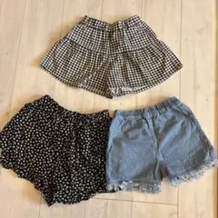 ショートパンツ3点セット 110、120