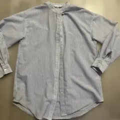 Lugnoncure ストライプ 長袖　ロングシャツ