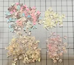 蝶と花のネイルパーツ 大量セット♡