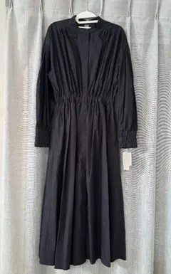 33°C サーティースリーディグリー マキシ丈ティアードワンピース 黒
