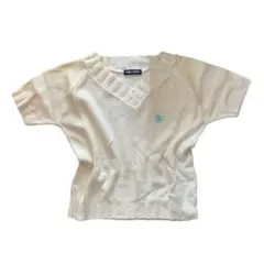 y2k 00s 平成ギャル ダメージ ハイビスカス 刺繍 セーター✲゜.*