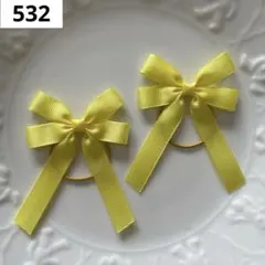【532】　推し活　ちょうちょたらりんノーマル　リボン　ヘアゴム　キッズ　ベビー