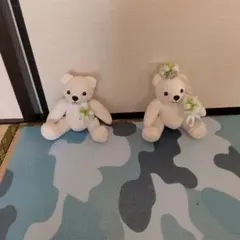 4℃ ベア ぬいぐるみ ペア ウェディング