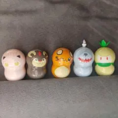 ポケモン クーナッツ　おきあがり小法師フィギュア 5体セット