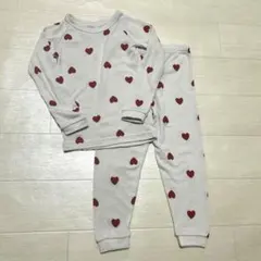 新品未使用　パジャマ　100 キッズ　ハート　セットアップ　長袖　長ズボン　子供