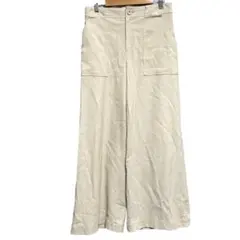 ワイドパンツ　カジュアルパンツ　サイズ1 ベージュ　　きれいめ　上品