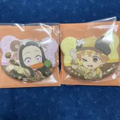 鬼滅の刃　我妻善逸×竈門禰豆子 実りの秋まつり　2025 ランダムくま缶バッジA