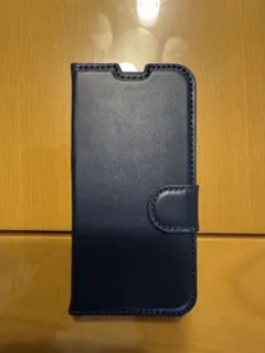 エレコム　iPhone13 mini 手帳型ケース カバー スリム(ネイビー)