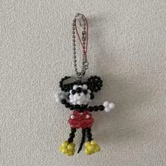 東京ディズニーランド公式 ビーズミッキー ストラップ・ヴィンテージ