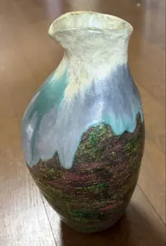 九谷焼　陶器花瓶 フラワーベースのサムネイル