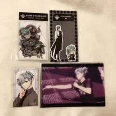 うたプリ　藍　タブナイ クリアステッカーセット ブロマイド クリアカード