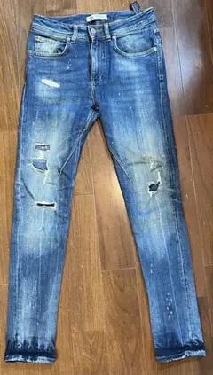 ZARA ダメージ加工 スキニージーンズ EUR38