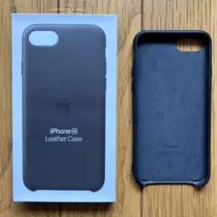純正 Apple iPhone SE レザーケース ミッドナイトブルー - メルカリ