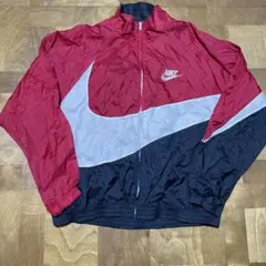 90s 00s NIKE ナイキ ナイロンジャケット 刺繍ロゴ Mサイズ