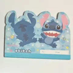 ディズニー　メモ帳　スティッチ
