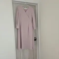 OPAQUE.CLIP 薄いピンク ロングワンピース