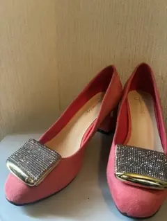 ビジュー付きパンプス 23.0cm