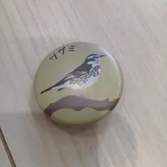 ツグミ 野鳥 缶バッジ ピンバッジ　トリタビのサムネイル