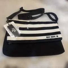 新品　タグ有　MARY QUANT マリークワント　ストライプ　ショルダーバッグ