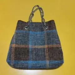 バッグ/ 手提げ/ カバン/ チェック柄