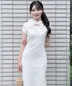 NOMAE ロングパーカーワンピース ホワイト