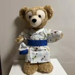 ダッフィーコスチューム　ハンドメイド　浴衣 白トンボ柄のサムネイル