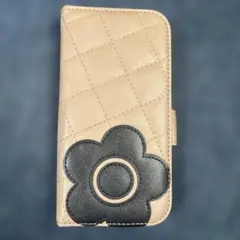 MARY QUANT iPhoneケース 手帳型 ベージュ iPhone15